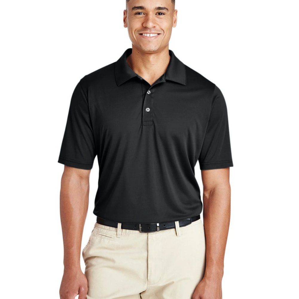 NWT General Standard Men's Collared Polo Shirt Black Size L $40 DD041